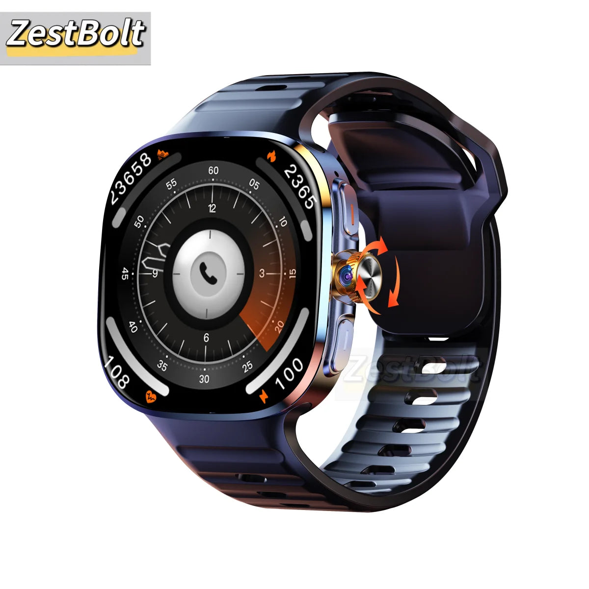 Nouvelle montre connectée M99 5G version cellulaire, écran Amoled 2,4 pouces plus grand, Android 10, avec caméra rotative et emplacement pour carte SIM, Wi-Fi