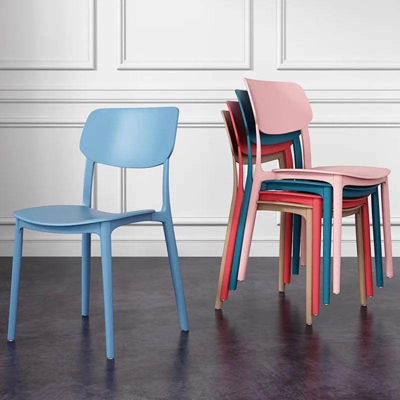Küchen-Esszimmerstühle aus Kunststoff, nordisch, modern, europäisch, ultraleicht, trendig, Sillas Comedor, Gartenmöbel-Sets