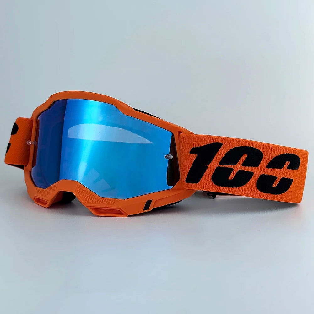 100 Motocross Goggle Glasses MX Off Road Masque Helmets Goggles Ski Sport Gafas for Motorcycle Dirt Bike Glasses and bag