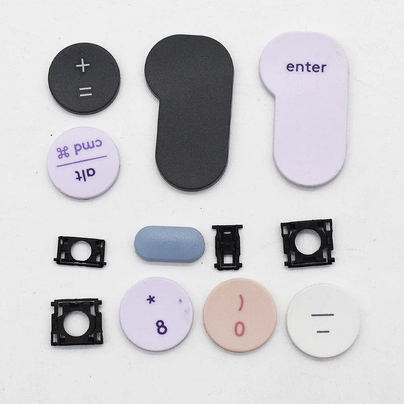 Ersatz Nagelneue Tastenkappe Tastatur Scherenclip Scharnier Taste für Logitech K380 Grau