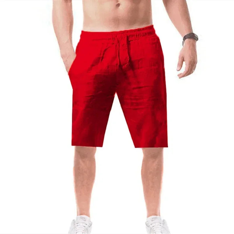 ropa hombre baggy pants Pantalon décontracté en coton et lin pour hommes, respirant, ample, Streetwear, Jogging, Automne, Été