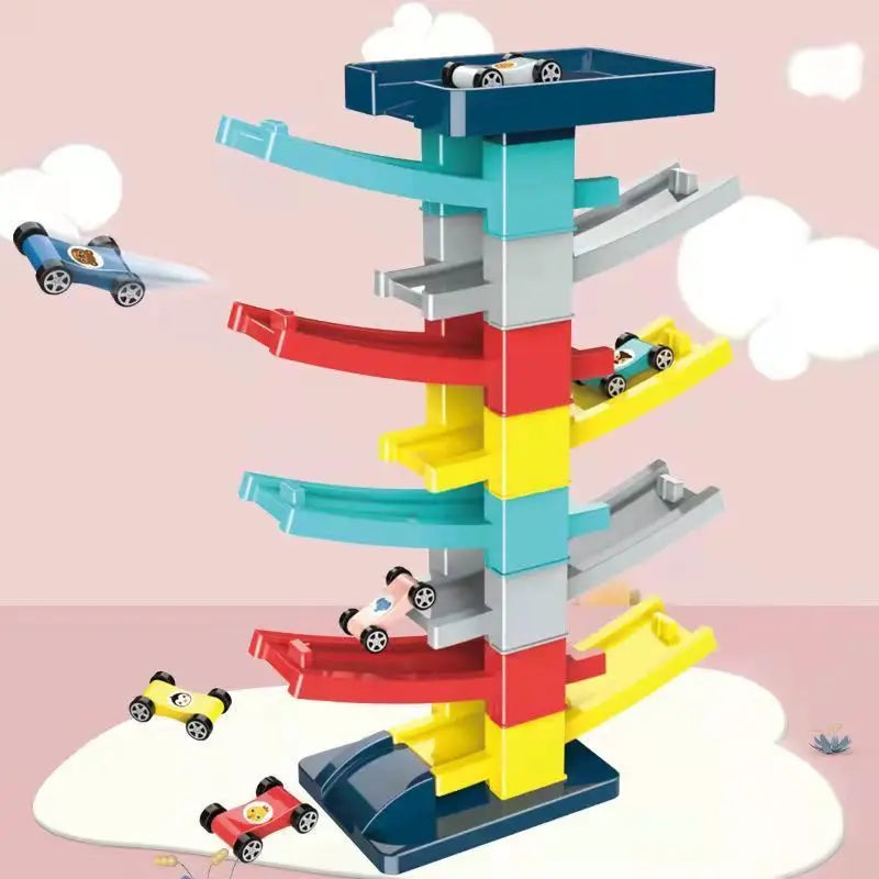 Race Track Car Ramp Toy Educational Game For Boys Children Racing Gliding Track Toys Puzzle Gliding Rail Car Park Toy