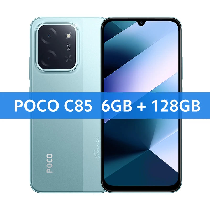 POCO C85 Global Version Smartphone NFC 128GB 256GB MediaTek Helio G81-Ultra 6.9" Dot Drop Display 50MP Main Camera 6000mAh