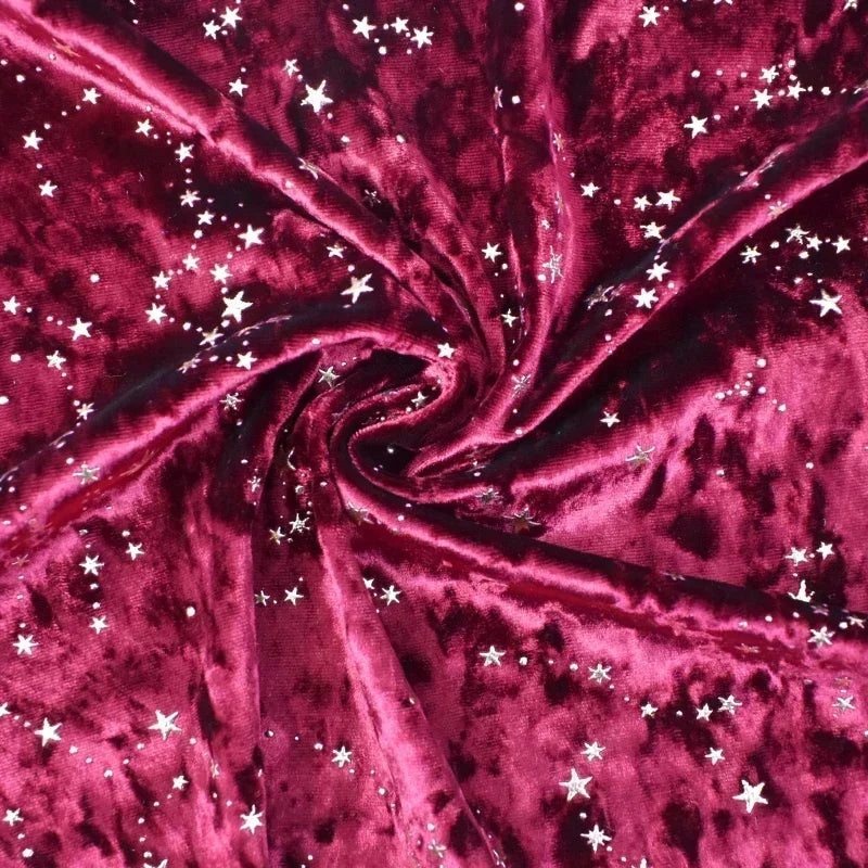 Meetee 45*145cm 90x145cm Polyester-Elasthan-Stoff für Bekleidung Kleiderstoffe DIY Elastischer Samtstoff Nähzubehör