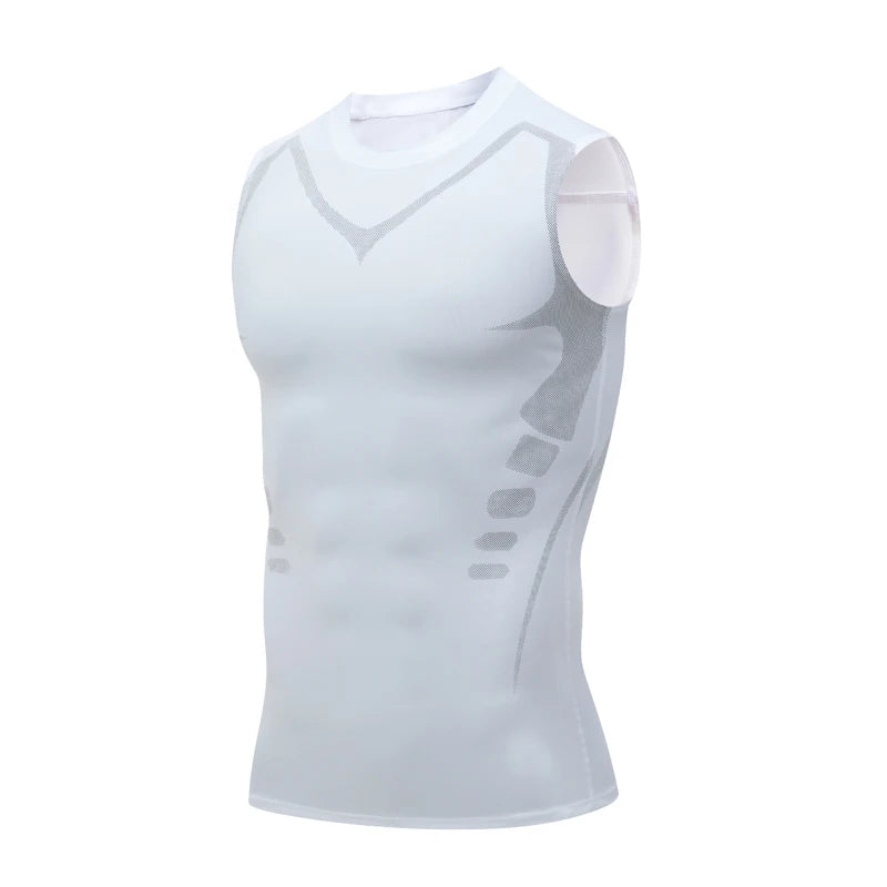 Kompressions-Tanktop Herren Gym-Shirt Ärmellos Schnelltrocknend Bedruckte Sportbekleidung Herren Fitness Bodybuilding Weste Workout Muskel-Top