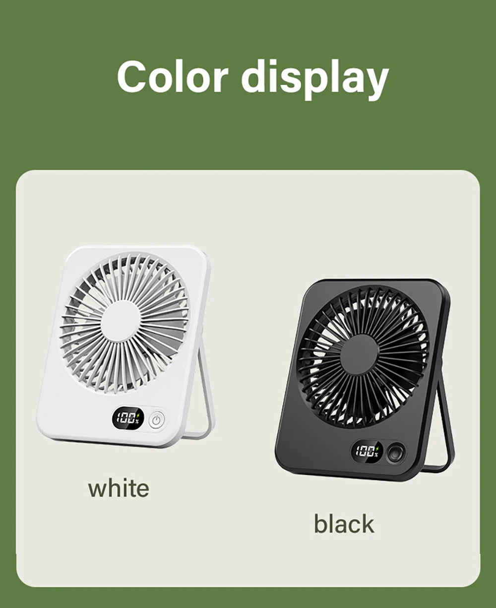 Mini ventilateur portable USB, ventilateur de bureau rechargeable, ventilateur de table pour bureau, ventilateur mural 5 vitesses, ventilateur de bureau, ventilateur portable pour étudiants, bureau, maison