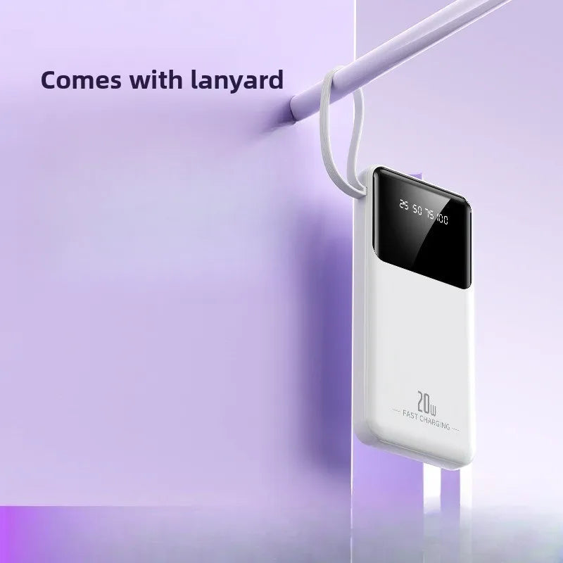 Batterie Externe 10000mAh 20000mAh pour iPhone et Téléphones Android Charge Rapide Powerbank Chargeur Portable
