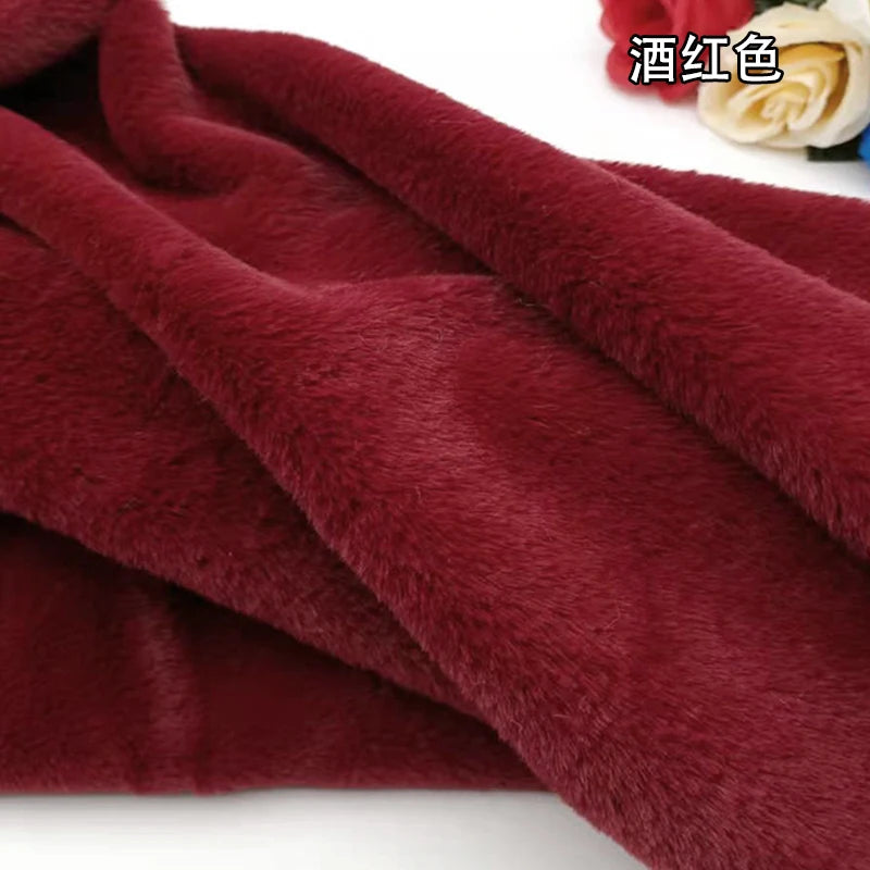 50x50cm 8mm Purple Imitation Otter Rabbit Fur Short Plush Fabric Making   DIY Plush Toys Fabric Display Background Scarf Pillow