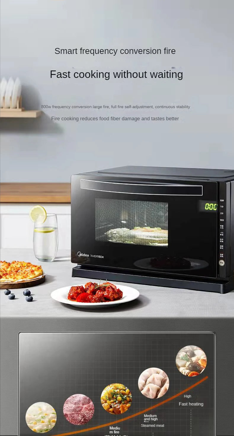 20L Midea M3-208E Mikrowelle Intelligente Mikrowellen Multi-Funktions-Konversionsplatte Mikrodampfbacken Integriert