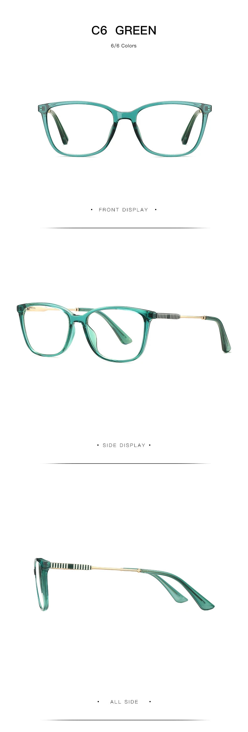 JMISUS Fashion Lunettes Classiques Femme Design Minimaliste Personnalisable Sur Ordonnance Anti-lumière Bleue Photochromiques