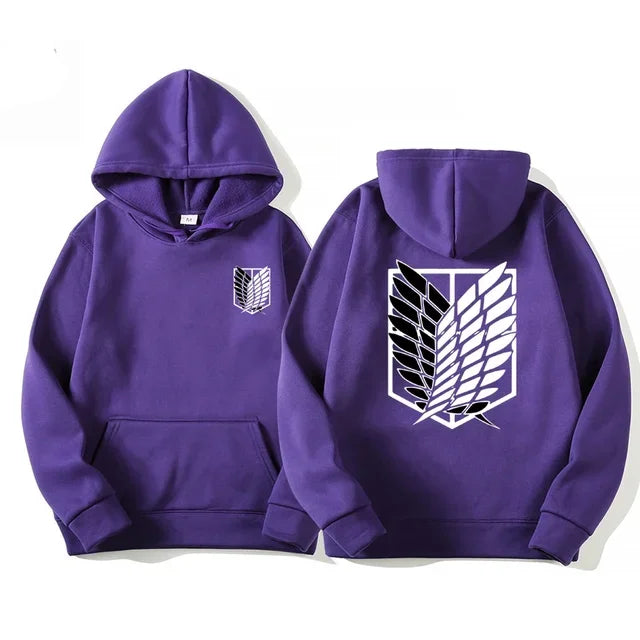 Japan Anime Attack on Titan Herren Hoodies Frühling Herbst Hip Hop Casual Pullover Top Hoodie Mode Sweatshirts Jogging Sportbekleidung