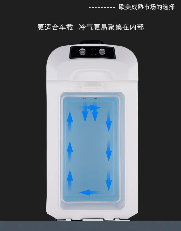 Durable  12/24V  Car Refrigerator 10L Camping Refrigerator Car Travel Cooler Warmer for Driving