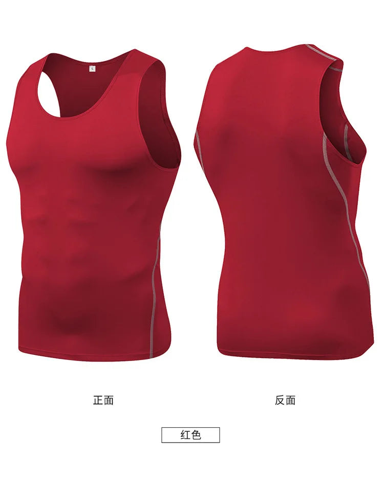 Herren Kompressionsshirt Ärmelloses Tanktop Herren Schnelltrocknend Workout Fitness Gym Baselayer Unterhemd Bodybuilding Laufweste
