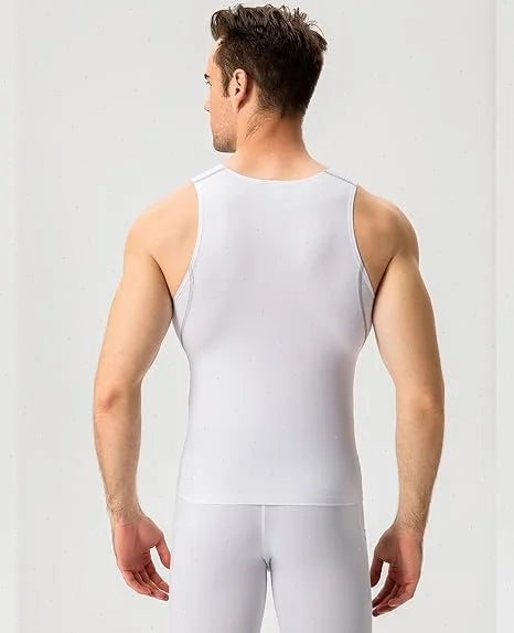 Herren Kompressionsshirt Ärmelloses Tanktop Herren Schnelltrocknend Workout Fitness Gym Baselayer Unterhemd Bodybuilding Laufweste