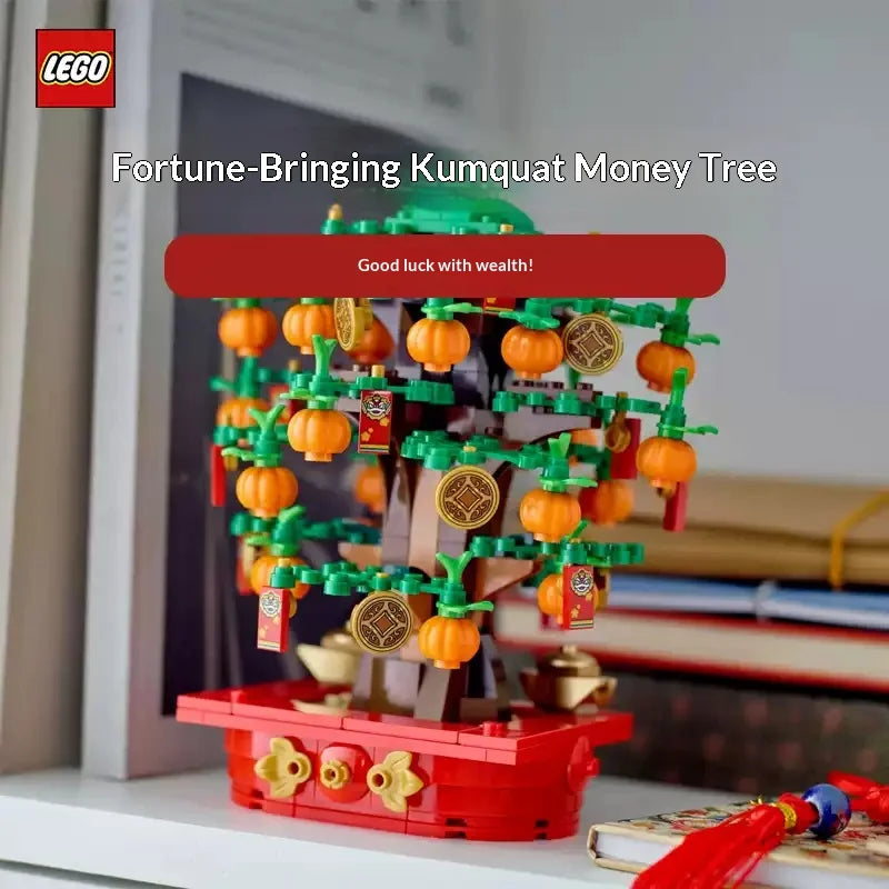 Lego Bausteine Festival-Serie 40648 Geldbaum Jungen und Mädchen Kinderpuzzle Baustein-Spielzeug Valentinstagsgeschenk