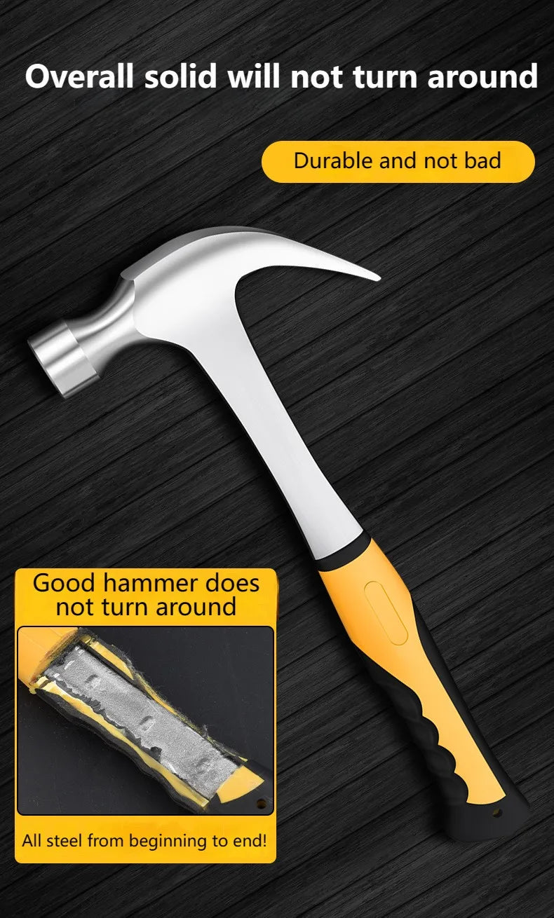 Claw Hammer 2P 3P Heavy Duty Octagonal Hammer Nail Lifting Crushing Hammer Professional Construction Multifunctional Hand Tools