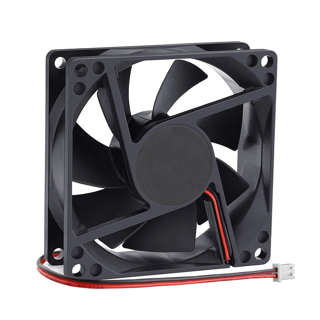 Ventilateur 8025 DC 12V 24V 80mm x 80mm x 25mm double roulement à billes Ventilateur de refroidissement sans balais de remplacement pour ventilateur 80mm 25mm à roulement à billes