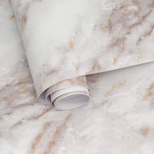 Thick Matte Marble Self-Adhesive Granite Wallpaper Vinyl Film Roll Wall Stickers Waterproof For Kitchen Decorative Home Decor
