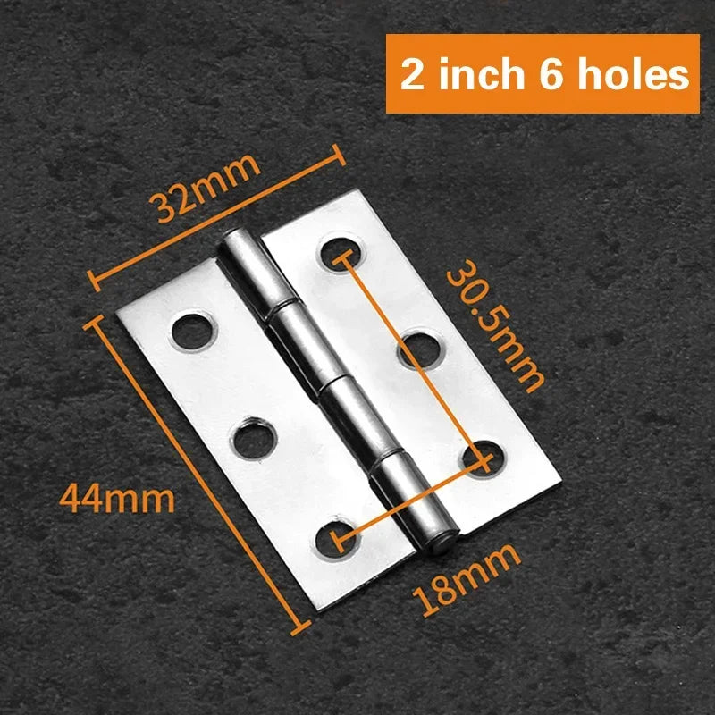 Zubehör 304 Edelstahl Flache Tür Dickes Hochwertiges Scharnier 1/1.5/2/2.5/3/4 Zoll 2 Stück Türbandscharniere Möbelbeschläge