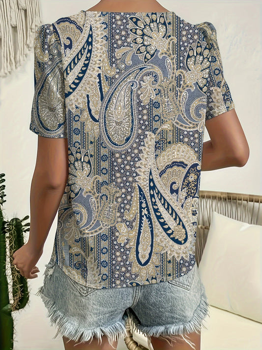 Plus Size  Temperament Blouse Casual Loose Woman Shirt Elegant Short Sleeve Blouse Weekday
