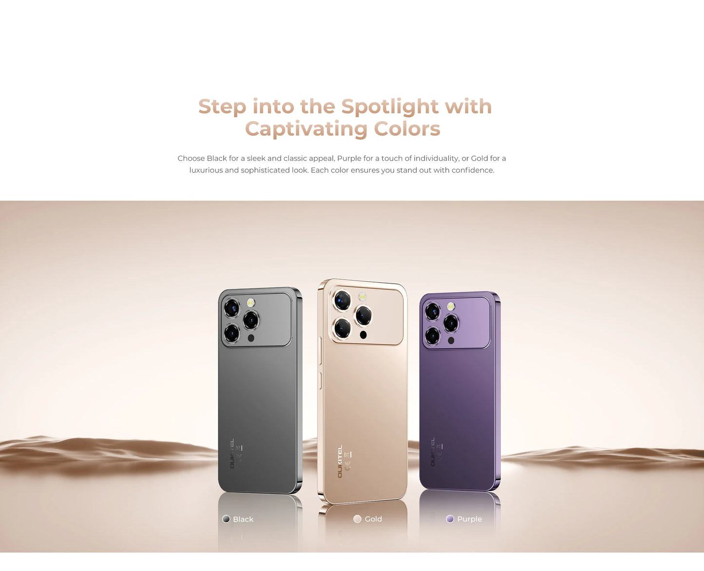 Smartphone Android OUKITEL P1 PRO, Écran FHD+ AMOLED 120Hz de 6,7 pouces, 24(8+16)Go+512Go ROM, Téléphone Portable Double SIM 4G, Batterie 5150mAh