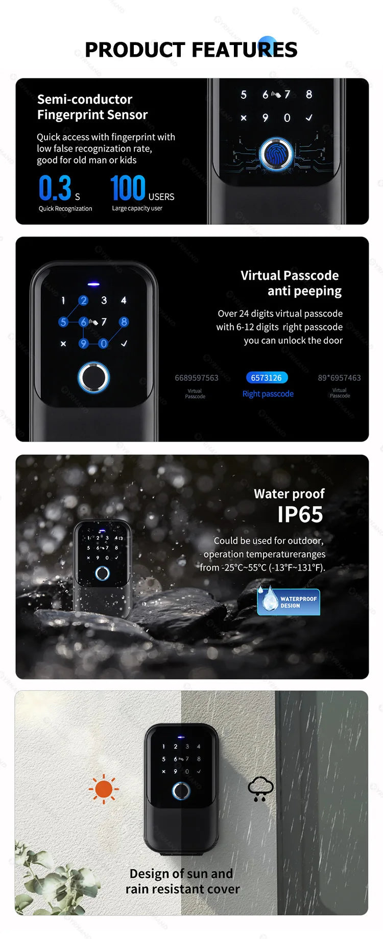 TTlock Smartkey Lock Box Home Key Wireless Smartlock Box Elektronische Schlüsselbox App Digital Code Bluetooth Key Safe Vorhängeschloss für Gastgeber