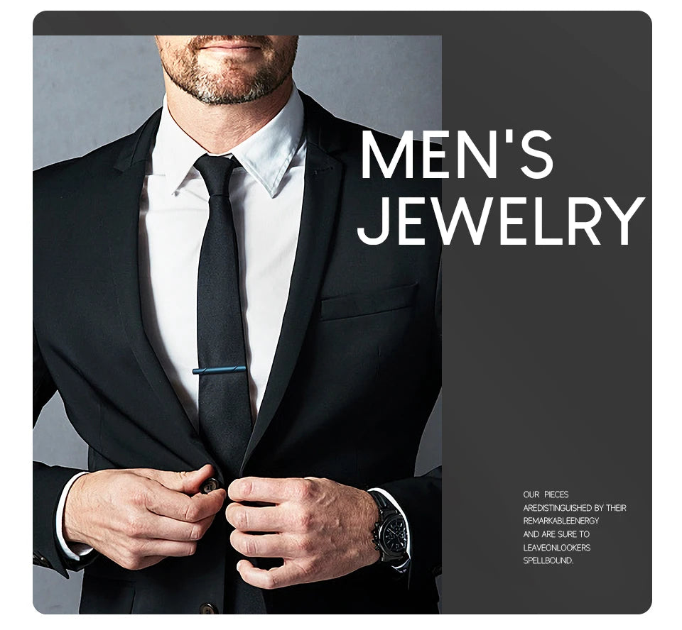 Pince à Cravate Minimaliste Pour Homme Pince à Cravate Pour Chemise Homme Boîte Cadeau Fête Professionnel Bijoux Boutons De Manchette Homme Luxe Avocat Mode Homme