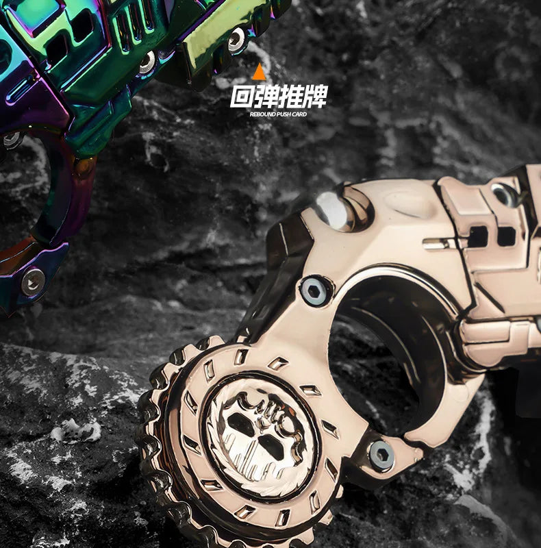 EDC Metall Multi Spielbarkeit Ratsche Flip Antistress Spielzeugpistole Auswurfschale Stressabbau Fidget Spinner Fidgeting Spielzeug Geschenke