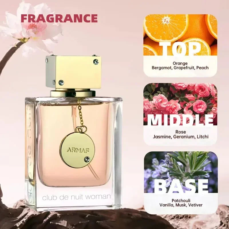 Parfum Arabe Nightclub Carnival, Parfum Homme et Femme de Haute Qualité, Parfum Longue Durée, Spray Corporel Neutre et Fort