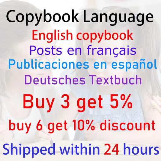 Sank Magic Practice German Copybook Pen Spanish Kids Calligraphy Free Wiping English French Reusable Writing Book Free Shipping