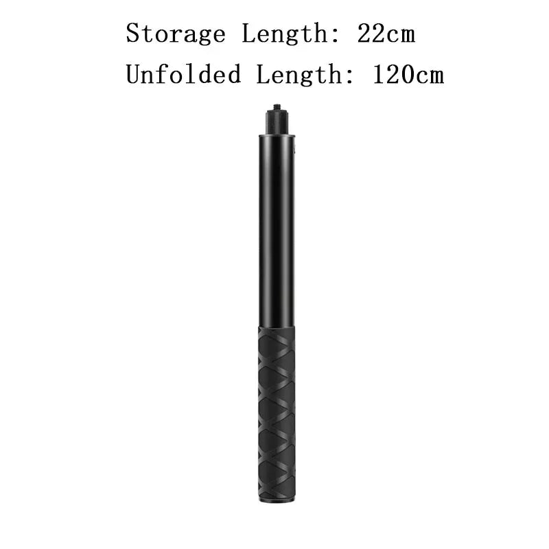 Poignée de bundle perche à selfie pour Insta360 X4 X3 X2 GoPro 12 11 10 9 DJI Action 4 3 SJCAM Camera Bullet Time Perche à selfie invisible