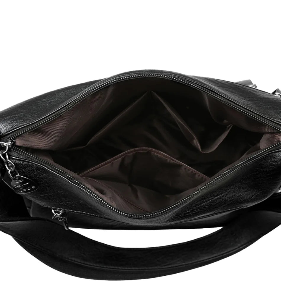 Sacs bandoulière en cuir souple Kangaroo pour femmes Sacs à bandoulière vintage multi-poches Designer Sacs messager décontractés pour dames Sac à main