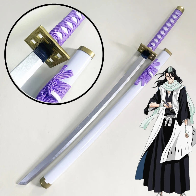 Épée Katana Anime Bleach Taille Réelle Lame en Bois Ninja Accessoire de Cosplay Anime Bleach Épée de Samouraï Japonaise Toushirou Jouet pour Enfants