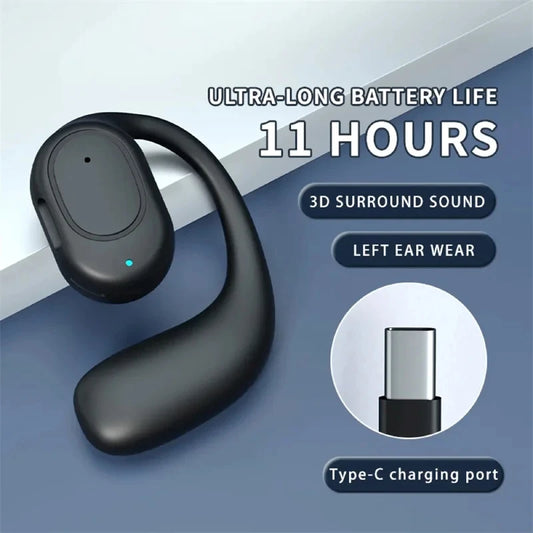 Kabellose Kopfhörer Bluetooth-Headset mit Mikrofon Knochenleitung Freisprech-Kopfhörer mit Geräuschunterdrückung zum Autofahren Audifonos