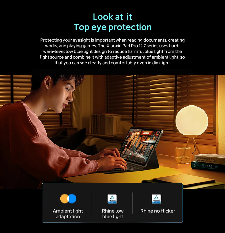Original Lenovo Xiaoxin Pad Pro 2025 12,7'' 128GB 256GB MediaTek Dimensity 8300 144Hz 2.9K Display 10200mAh Android 14 Tablet PC