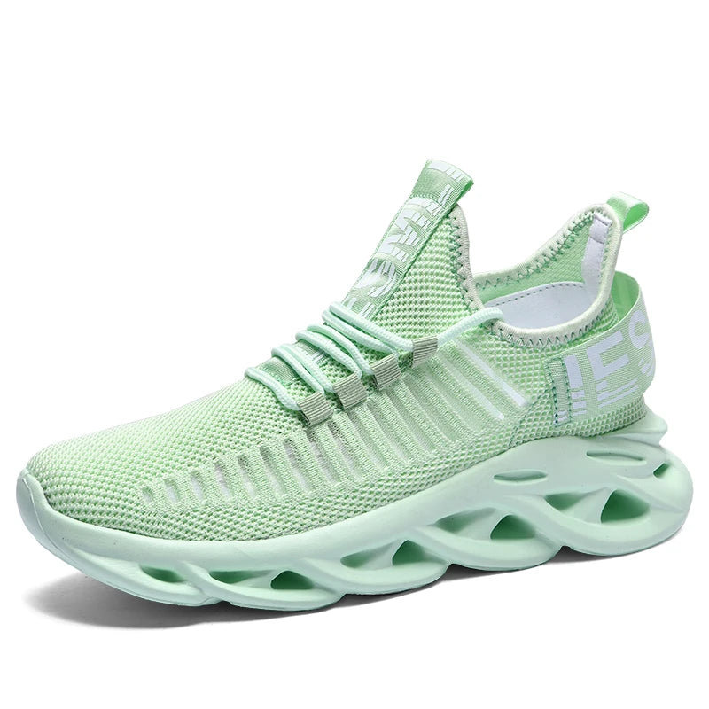 Atmungsaktive Freizeit-Sportschuhe für Frühling und Sommer, leichte, flache Lauf-Slipper für Damen und Herren