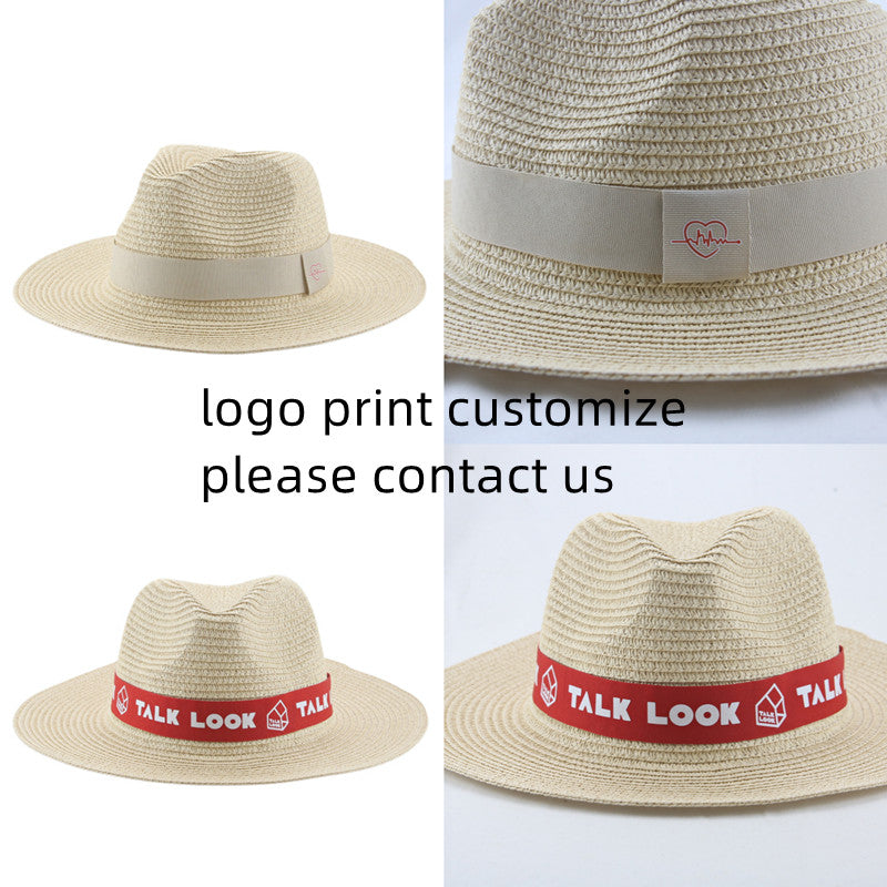 Chapeau Fedora Femme Chapeaux d'hiver pour femmes Bande de ruban Chapeau homme Large bord Classique Beige Mariage Eglise Chapeau melon Nouvelle casquette chapeau femme