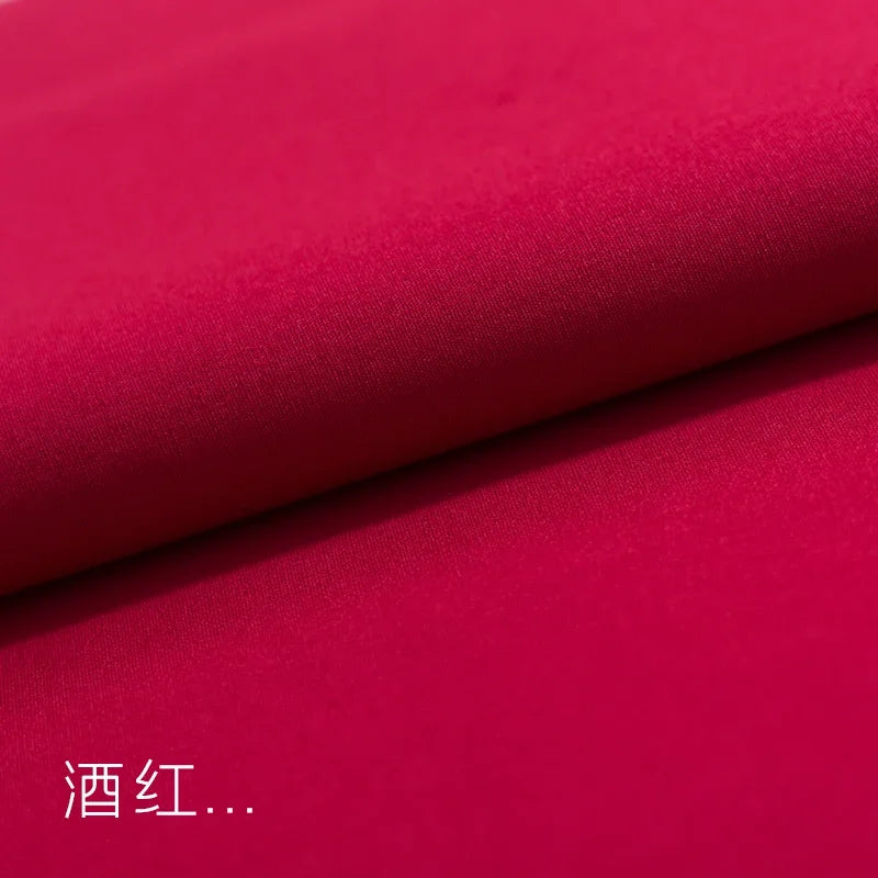 Tissu Popeline de Coton Couleur Unie Robe de Poupée Chemise Pantalon Décontracté Conception de Vêtements Tissu de Couture Matériau de Mode en Gros au Mètre