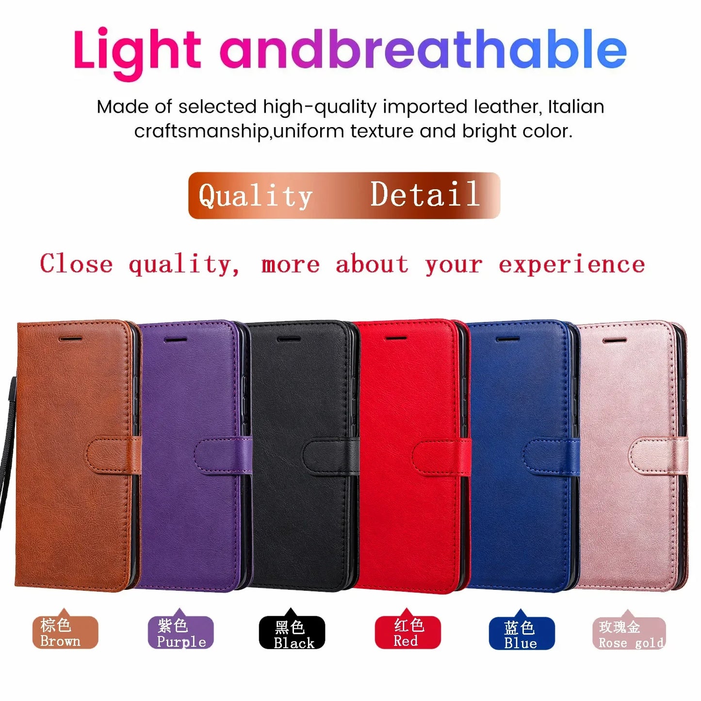 Leder-Brieftaschen-Handyhülle für Samsung Galaxy A13 A14 A15 A16 A17 A23 A24 A25 A26 A33 A35 A55 A56 A73 A04S A05 A06 A07 Flip Cover