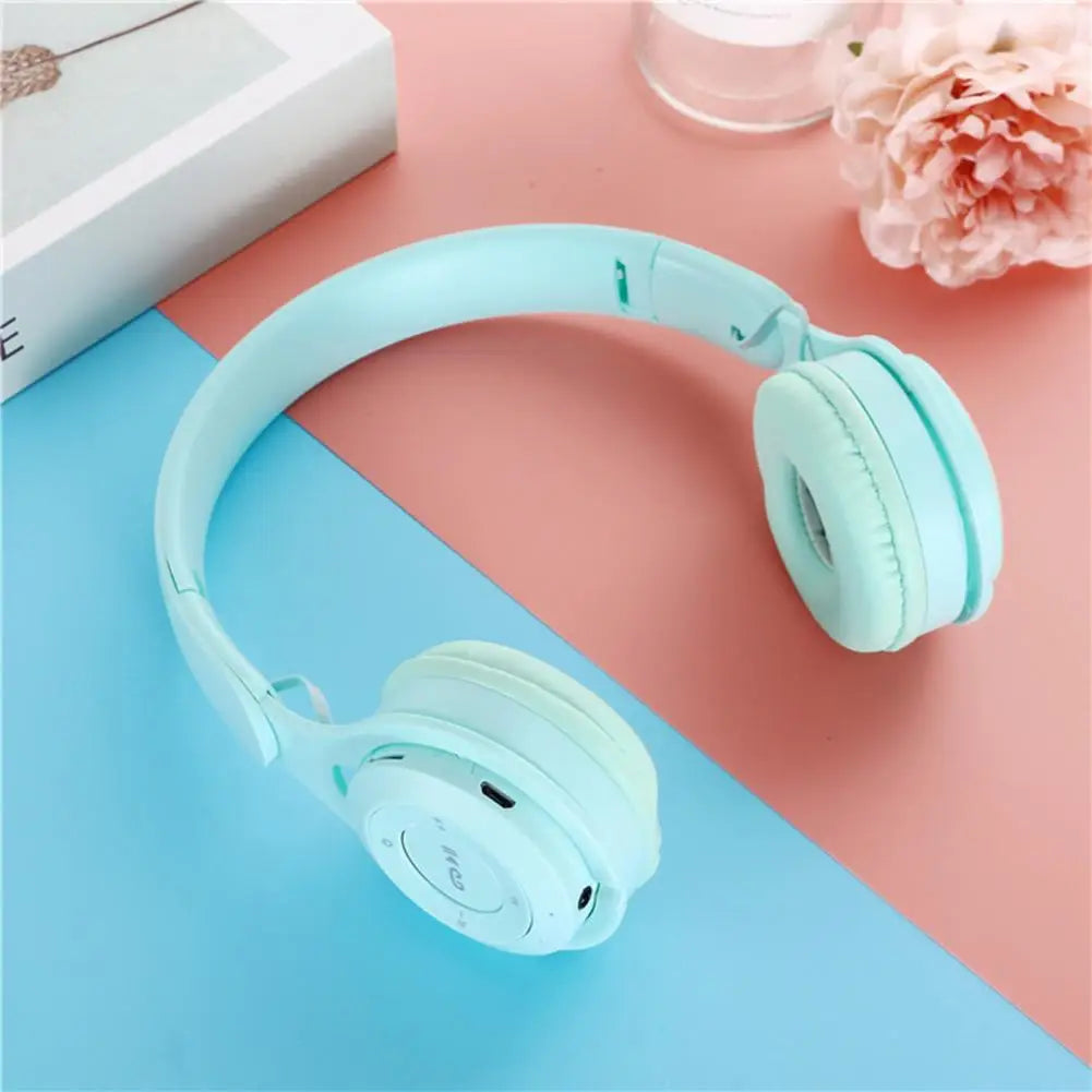 Écouteurs sans fil Bluetooth pour enfants, Casques stéréo pliables, Casques de jeu supra-auriculaires pour Android iOS