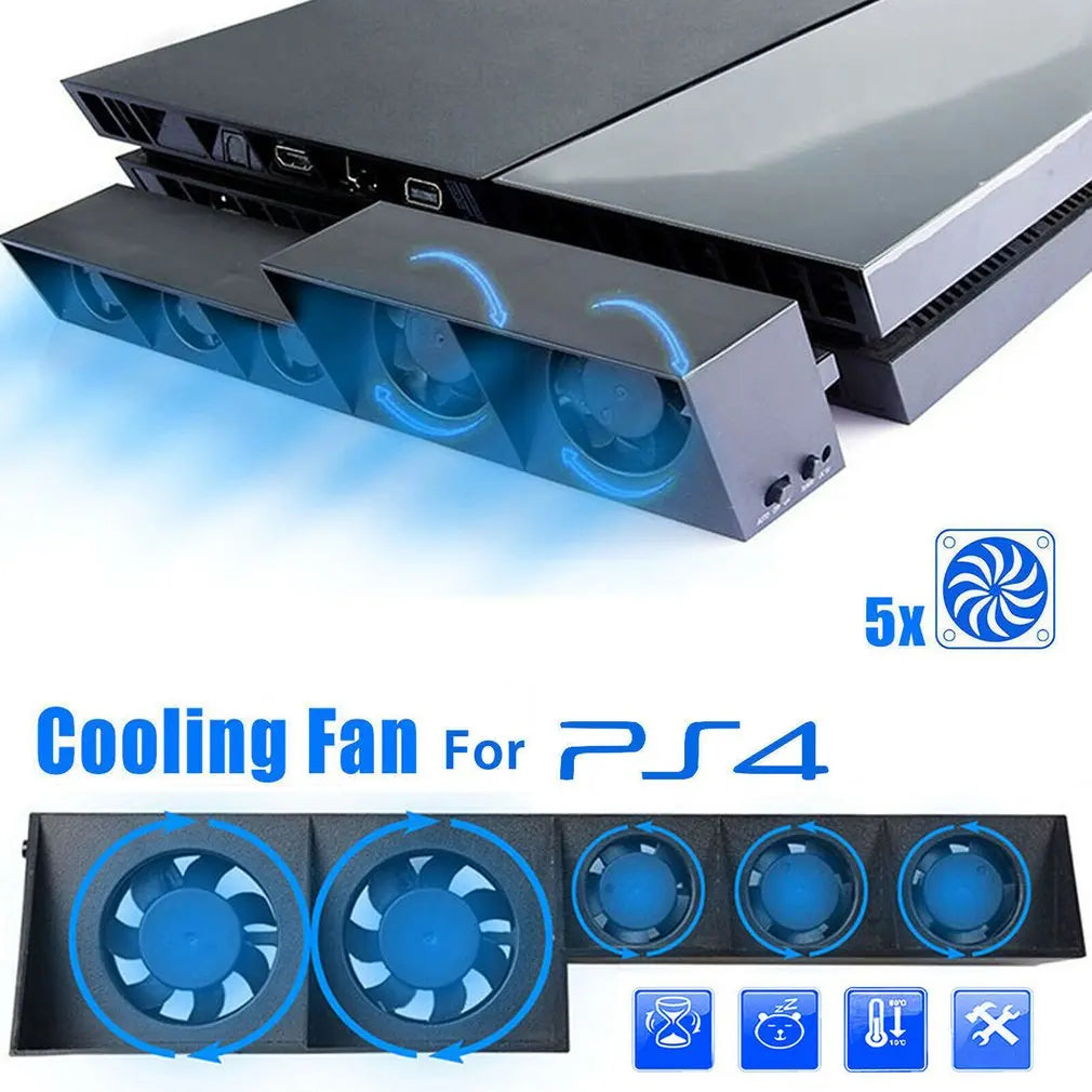 Ventilateur de refroidissement Refroidisseur DC 5V pour console de jeu Sony PS4 Pro Slim Playstation Play Station PS 4 Réfrigérateur USB Ventilateur Portable