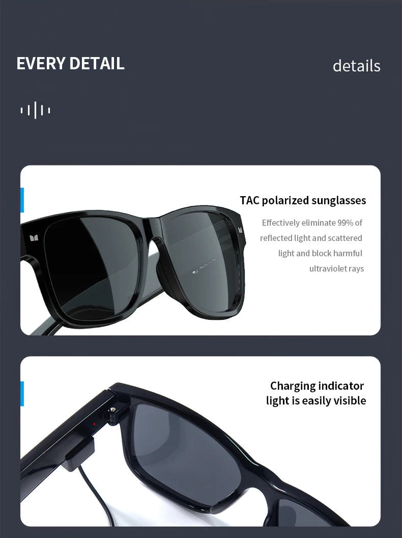 Monster Glasses Headset Wireless Bluetooth 5.0 Sunglasses Outdoor Sport earphone Calling Music Eyeglasses