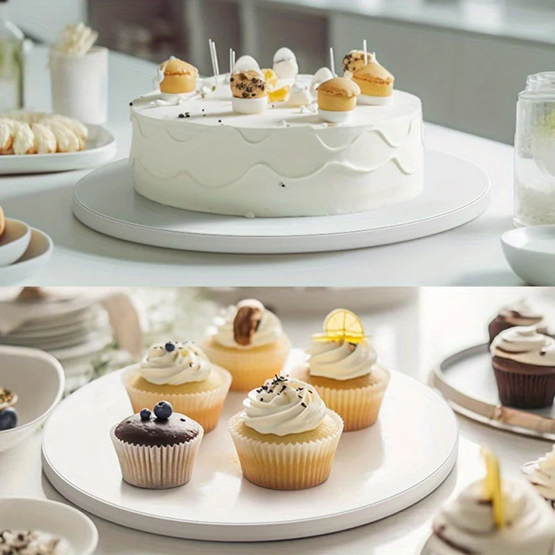 1 plateau à gâteau rond en carton blanc multi-taille, base pour cupcake, mousse, dessert, décorations de gâteau de mariage, anniversaire, fête, bricolage