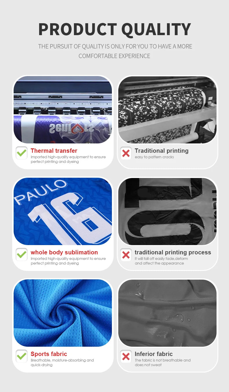 Maillot de football personnalisé par sublimation, uniforme de football en polyester, uniforme de football pour club, maillot de football respirant pour hommes