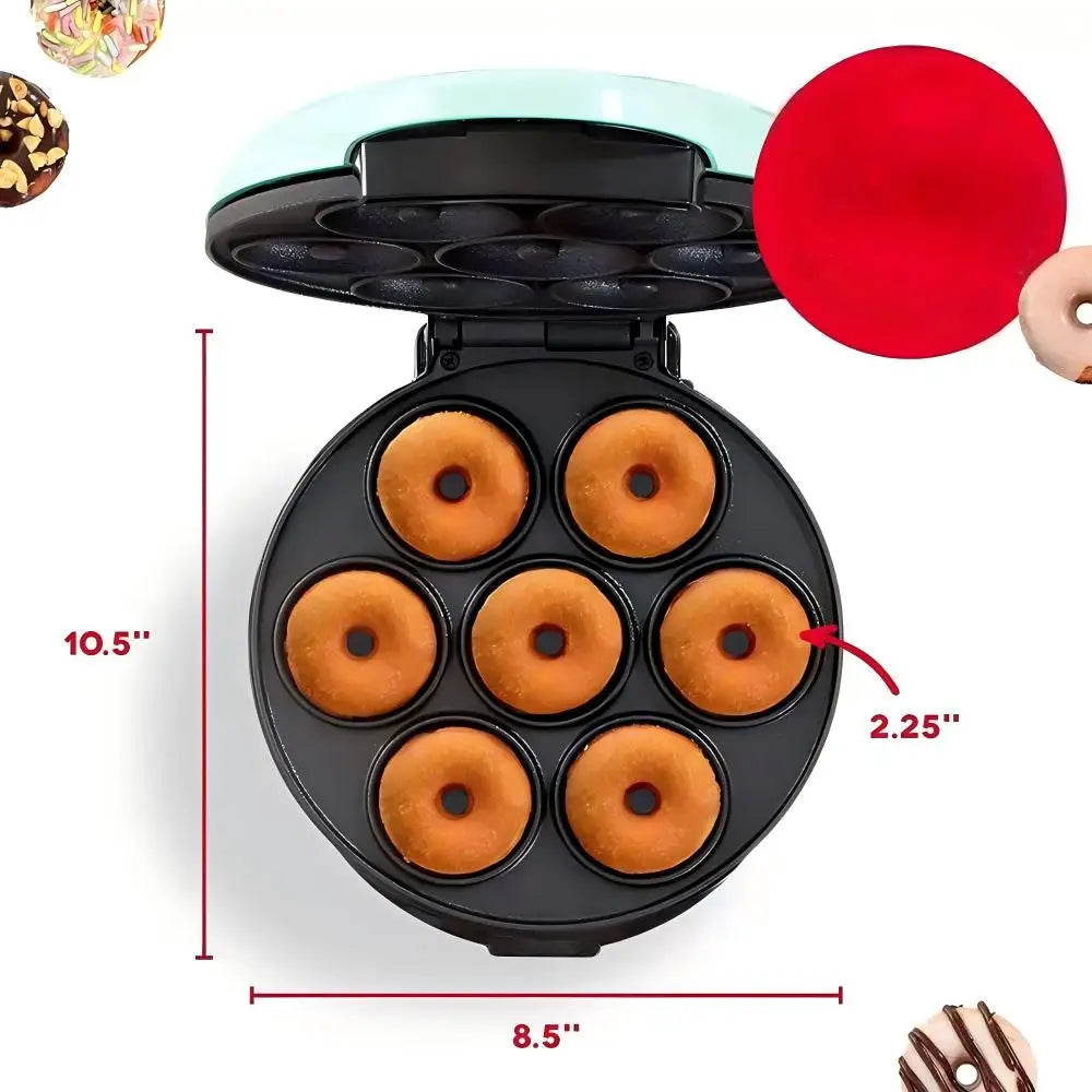 Machine à beignets 7 trous, Machine à gâteaux pour le petit-déjeuner, Norme européenne 220V, Mini machine à cuire norme américaine 110V