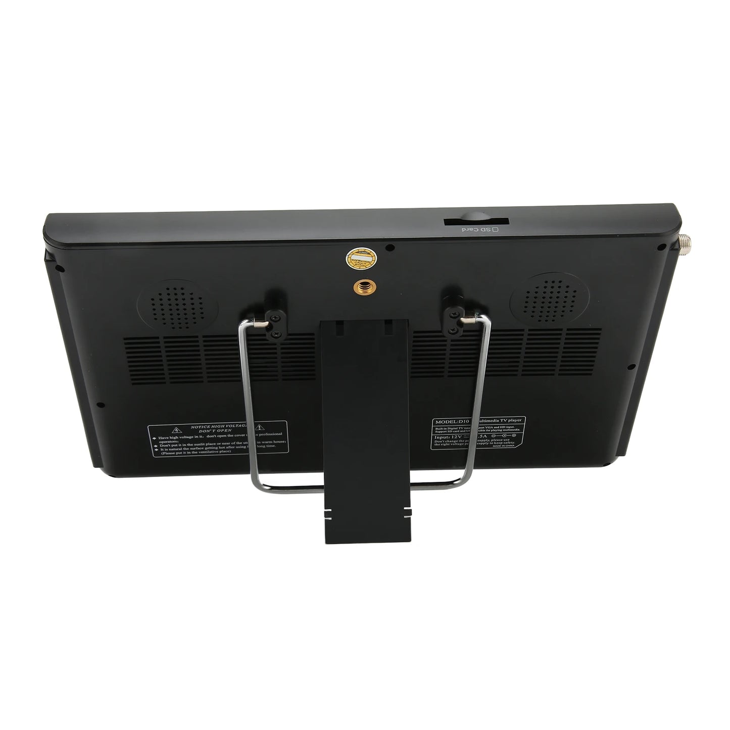 Tragbarer 10-Zoll-Fernseher mit hochempfindlichem Tuner, wiederaufladbarer ATSC-Digital-TV für Auto und Outdoor, tragbarer TV, wiederaufladbarer ATSC-Digital-TV