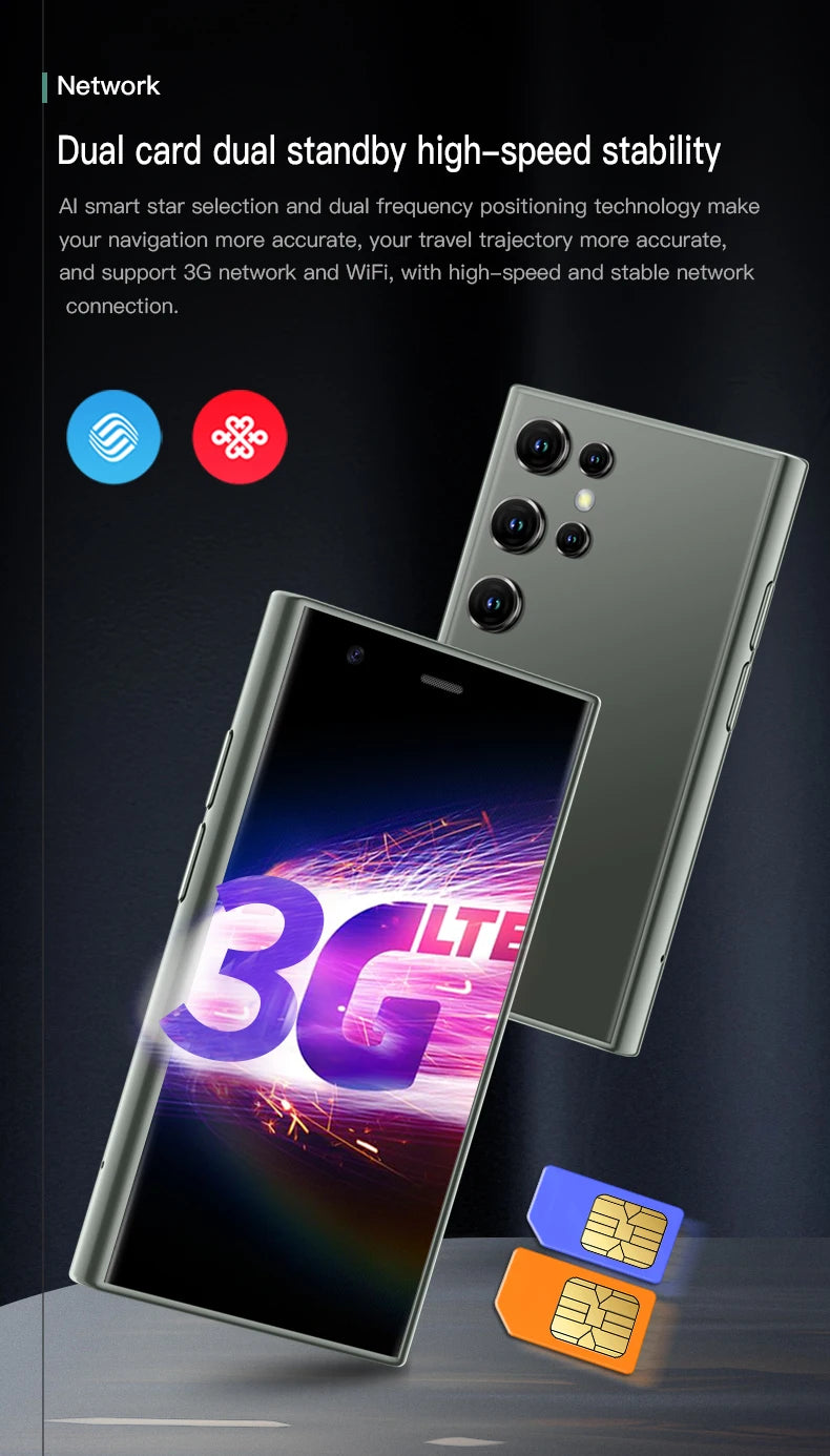 SOYES S23 Pro Mini Smartphones Android 8.1 Dual SIM 3.0'' HD 1000mAh Battery WIFI Bluetooth 3G Small Mobile Phone