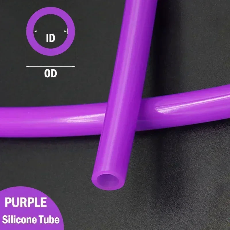 Tuyau en silicone coloré de 1m, ID 1 2 3 4 5 6 7 8 9 10 12 14 16 18 20 25mm, qualité alimentaire, flexible, pour boisson, conduite d'eau