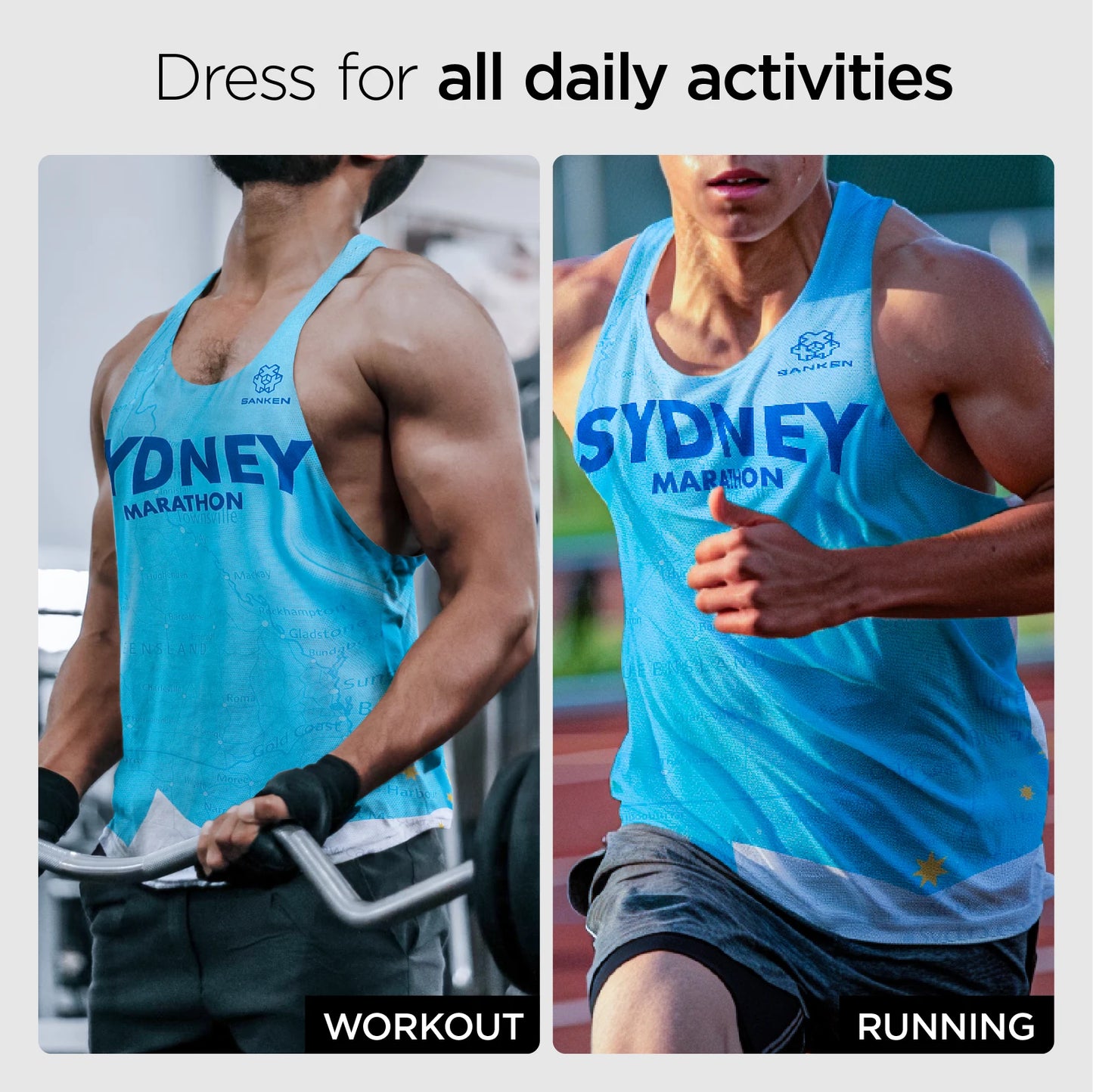 Débardeur de marathon sans coutures léger pour homme - T-shirt de sport sans manches à séchage rapide pour la course à pied