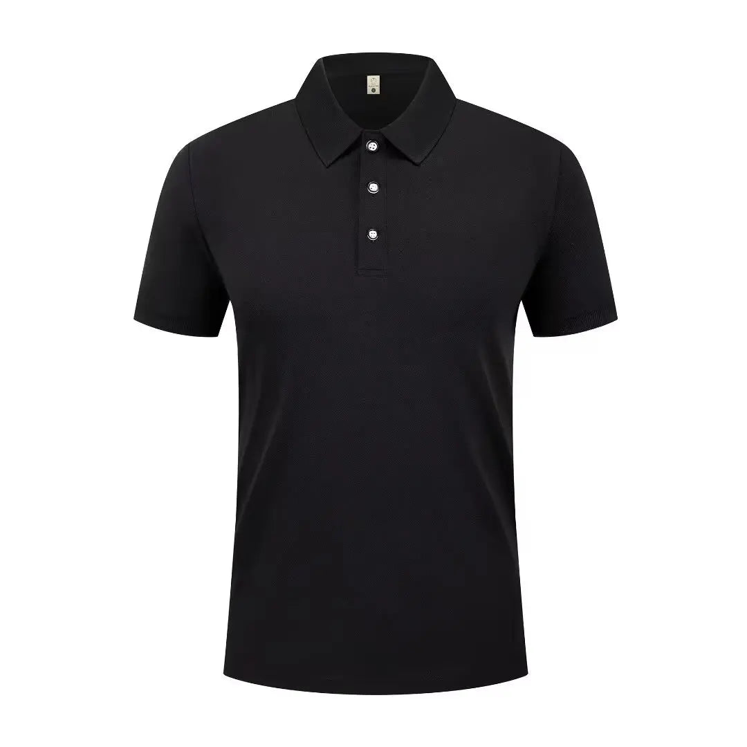 Summer Casual Sports Quick-drying Lapel Short-sleeved POLO Shirt 23 Solid Color Shirt Cycling Suit Fitness Suit For Men S-4XL